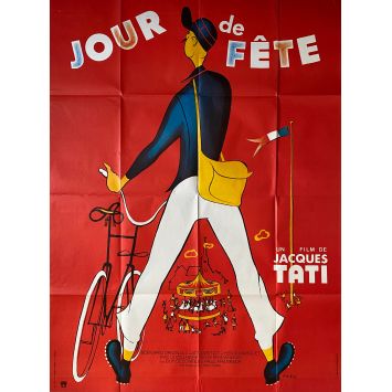 JOUR DE FETE Affiche de film- 120x160 cm. - 1949/R1970 - Paul Frankeur, Jacques Tati