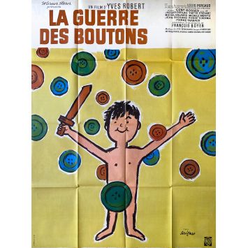 WAR OF THE BUTTONS Movie Poster Litho - 47x63 in. - 1962/R1967 - Yves Robert, Jacques Dufilho
