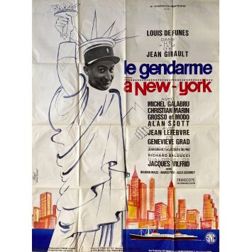 LE GENDARME A NEW YORK Movie Poster- 47x63 in. - 1965 - Jean Girault, Louis de Funès