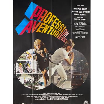 PROFESSION AVENTURIER Affiche de film- 120x160 cm. - 1973 - Nathalie Delon, Claude Mulot