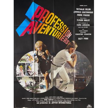 PROFESSION AVENTURIER Movie Poster- 47x63 in. - 1973 - Claude Mulot, Nathalie Delon