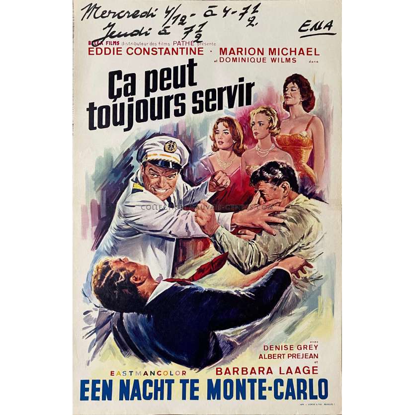 CA PEUT TOUJOURS SERVIR Affiche de film- 35x55 cm. - 1960 - Georg Jacoby, Eddie Constantine