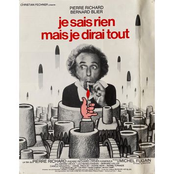 JE SAIS RIEN MAIS JE DIRAIS TOUT Synopsis 2 pages. - 24x30 cm. - 1973 - Bernard Blier, Pierre Richard