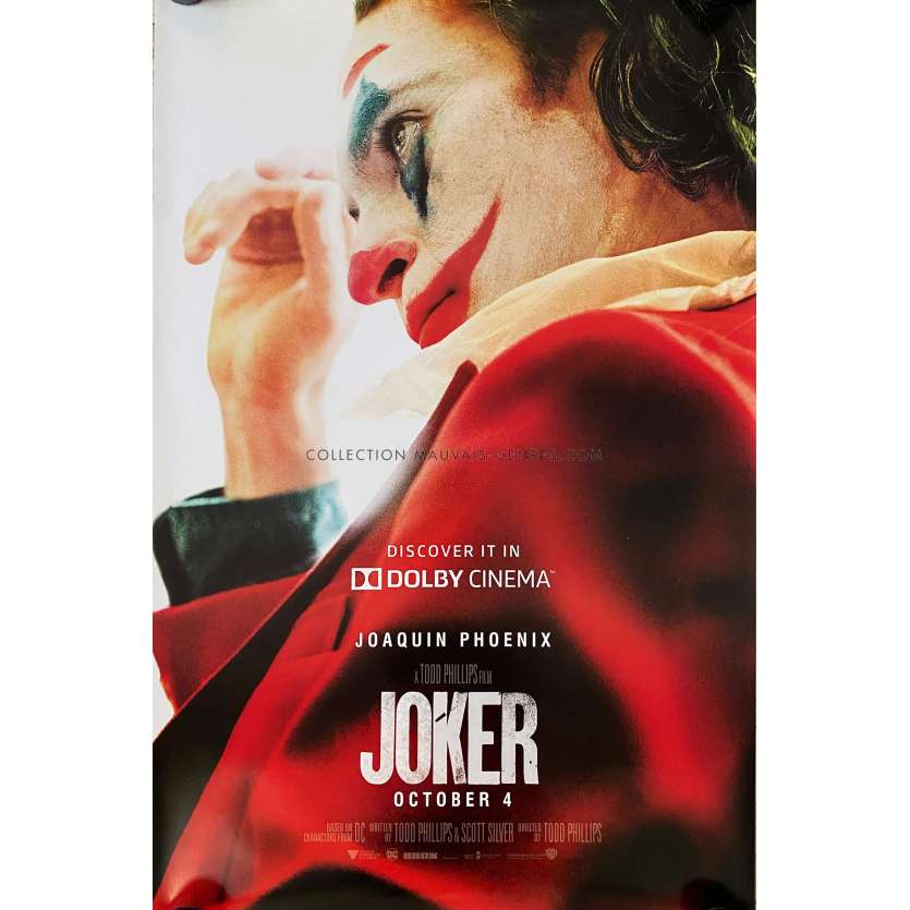 JOKER Movie Poster Dolby - 27x40 in. - 2019 - Todd Phillips, Joaquin Phoenix