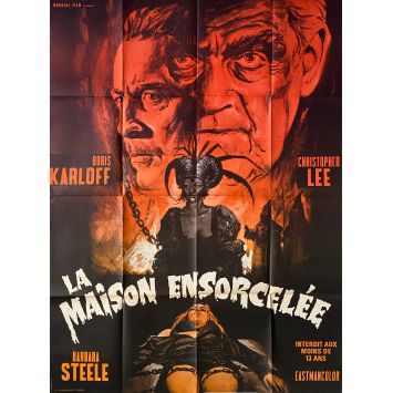 LA MAISON ENSORCELEE Affiche de film- 120x160 cm. - 1968 - Boris Karloff, Christopher Lee, Vernon Sewell