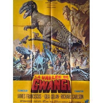 THE VALLEY OF GWANGI Movie Poster- 47x63 in. - 1969 - Ray Harryhausen, James Franciscus