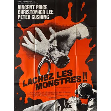 LACHEZ LES MONSTRES Affiche de film- 120x160 cm. - 1970 - Vincent Price, Christopher Lee, Peter Cushing