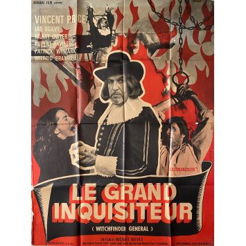 LE GRAND INQUISITEUR Affiche de film- 120x160 cm. - 1968 - Vincent Price, Michael Reeves