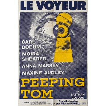 PEEPING TOM Movie Poster- 32x47 in. - 1960/R1980 - Michael Powell, Anna Massey
