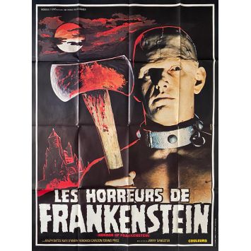 LES HORREURS DE FRANKENSTEIN Affiche de film- 120x160 cm. - 1970 - Veronica Carlson, Jimmy Sangster