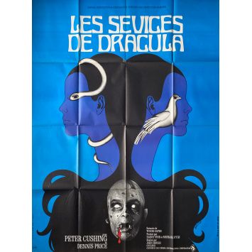 LES SEVICES DE DRACULA Affiche de film- 120x160 cm. - 1971 - Peter Cushing, John Hough