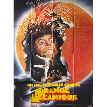 ORANGE MECANIQUE Affiche de film- 120x160 cm. - 1971/R1980 - Malcom McDowell, Stanley Kubrick