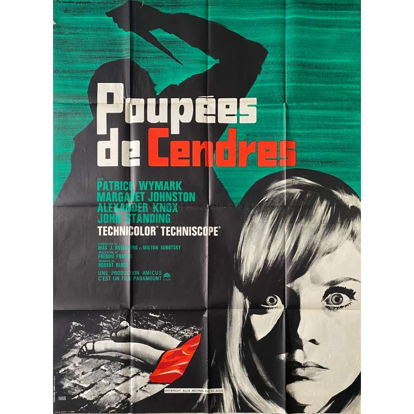 POUPEES DE CENDRES Affiche de film- 120x160 cm. - 1966 - Patrick Wymark, Freddie Francis