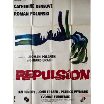 REPULSION Affiche de film- 120x160 cm. - 1965 - Catherine Deneuve, Roman Polanski