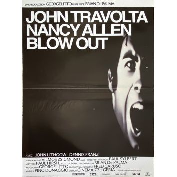 BLOW OUT Affiche de film- 40x60 cm. - 1981/R2012 - John Travolta, Brian de Palma