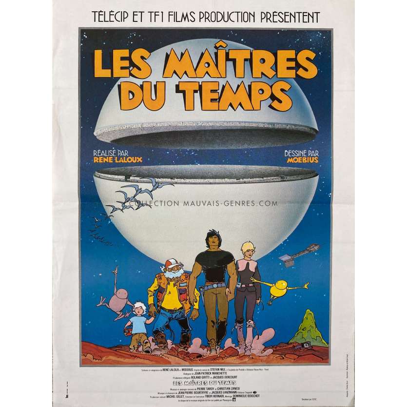 LES MAITRES DU TEMPS Affiche de film- 40x54 cm. - 1982 - Jean Valmont, René Laloux