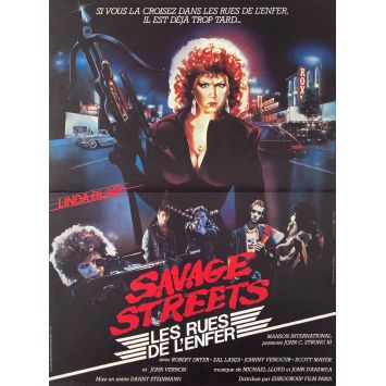 SAVAGE STREETS - LES RUES DE L'ENFER Affiche de film- 40x54 cm. - 1984 - Linda Blair, Danny Steinmann