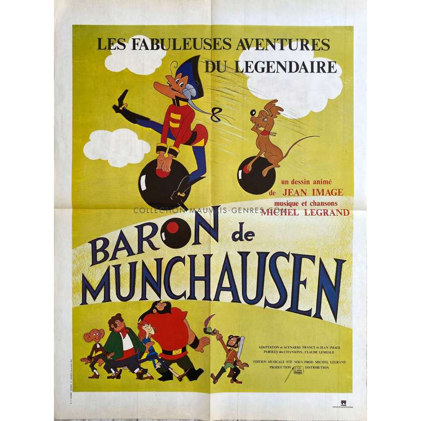 LE BARON DE MUNCHAUSEN Affiche de film- 60x80 cm. - 1979 - Dominique Paturel, Jean Image