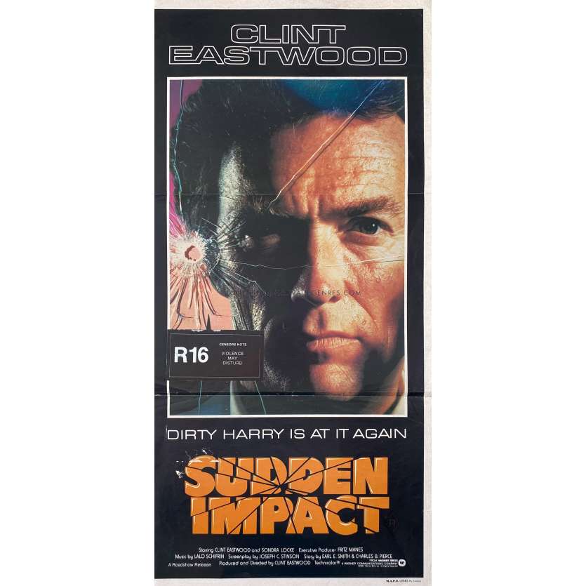 SUDDEN IMPACT Movie Poster- 13x30 in. - 1983 - Clint Eastwood, Sondra Locke
