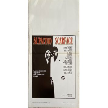 SCARFACE Affiche de film- 33x71 cm. - 1983 - Al Pacino, Brian de Palma