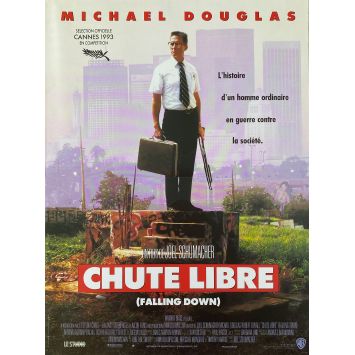 CHUTE LIBRE Affiche de film- 40x54 cm. - 1993 - Michael Douglas, Joel Shumacher