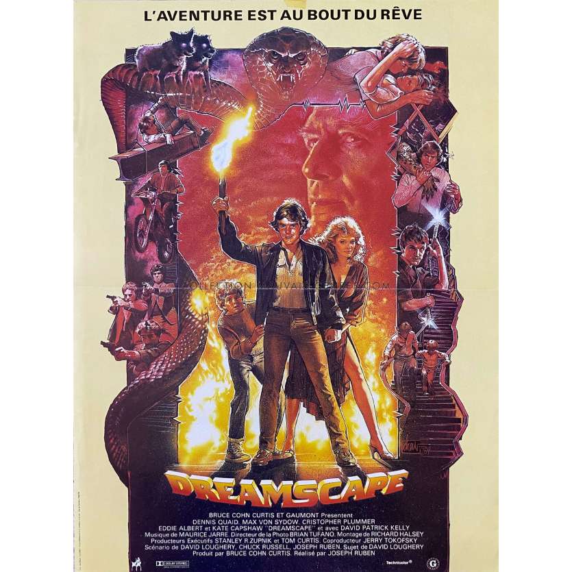 DREAMSCAPE Movie Poster- 15x21 in. - 1984 - Joseph Ruben, Dennis Quaid