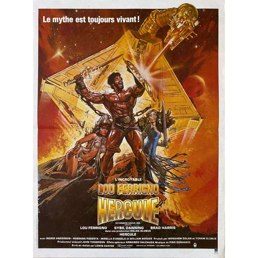 HERCULE Affiche de film- 40x54 cm. - 1983 - Lou Ferrigno, Luigi Cozzi