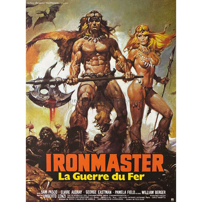 IRONMASTER LA GUERRE DU FER Affiche de film- 40x54 cm. - 1983 - Sam Pasco, Umberto Lenzi