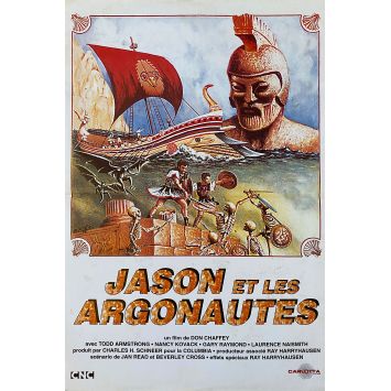 JASON ET LES ARGONAUTES Affiche de film- 40x60 cm. - 1963/R2000 - Todd Armstrong, Ray Harryhausen