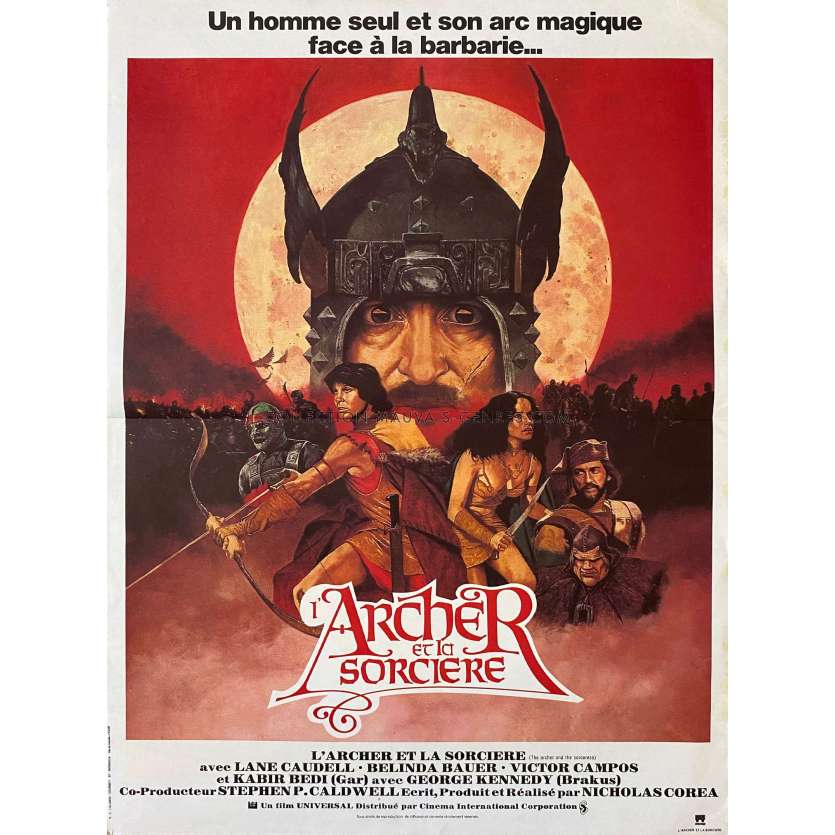 L'ARCHER ET LA SORCIERE Affiche de film- 40x54 cm. - 1981 - Lane Caudell, Nicholas Corea