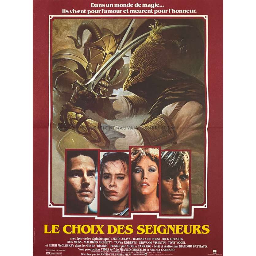 HEARTS AND ARMOUR Movie Poster- 15x21 in. - 1983 - Giacomo Battiato, Zeudi Araya Cristaldi