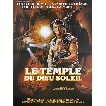 LE TEMPLE DU DIEU SOLEIL Affiche de film- 40x54 cm. - 1984 - David Warbeck, Antonio Margheriti