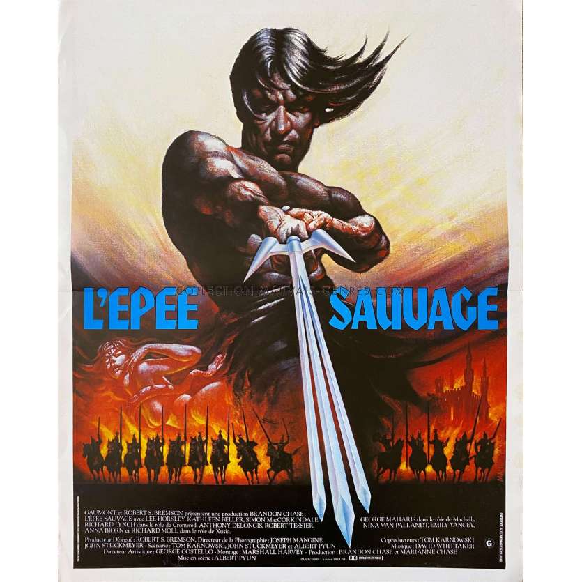 L'EPEE SAUVAGE Affiche de film- 40x54 cm. - 1982 - Lee Horsley, Albert Pyun