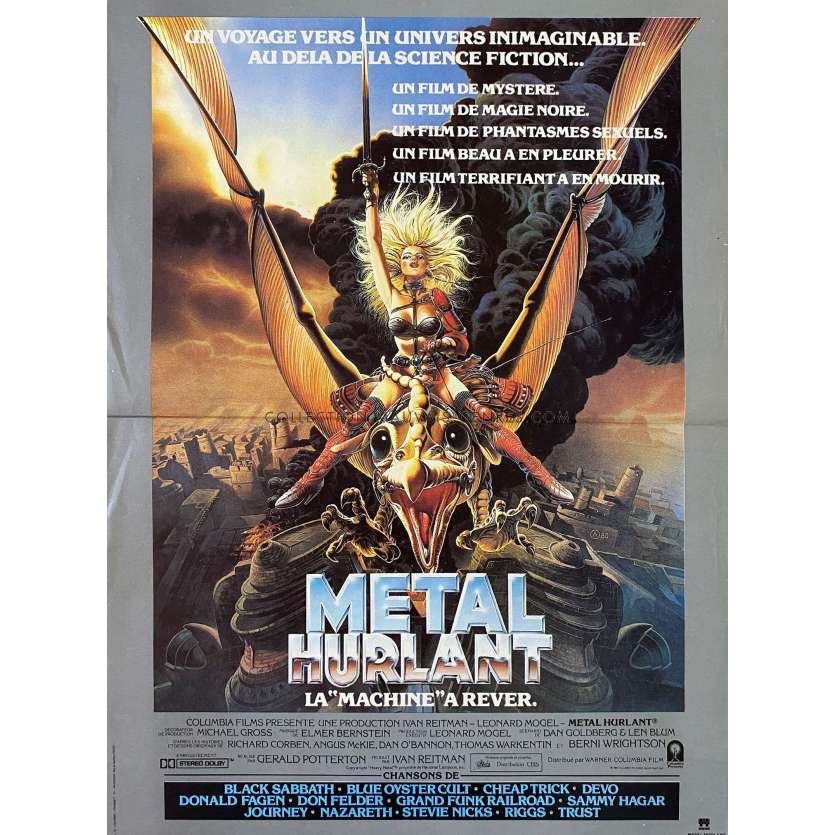 HEAVY METAL Movie Poster- 15x21 in. - 1981 - Gerald Potterton, John Candy