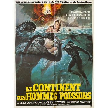 LE CONTINENT DES HOMMES POISSONS Affiche de film- 60x80 cm. - 1979 - Barbara Bach, Sergio Martino