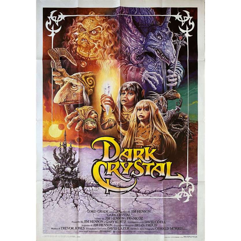 DARK CRYSTAL Affiche de film- 100x140 cm. - 1982 - Franck Oz, Jim Henson