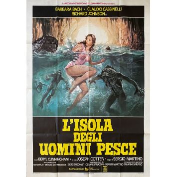 LE CONTINENT DES HOMMES POISSONS Affiche de film- 100x140 cm. - 1979 - Barbara Bach, Sergio Martino