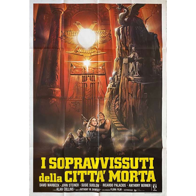 LE TEMPLE DU DIEU SOLEIL Affiche de film- 100x140 cm. - 1984 - David Warbeck, Antonio Margheriti