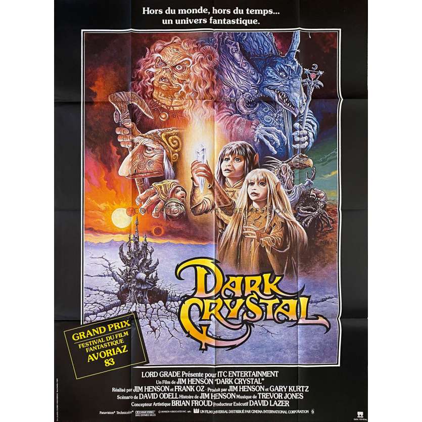 DARK CRYSTAL Affiche de film- 120x160 cm. - 1982 - Franck Oz, Jim Henson