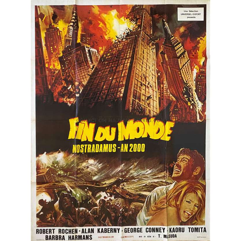 FIN DU MONDE NOSTRADAMUS AN 2000 Affiche de film- 120x160 cm. - 1974 - Tetsuro tamba, Yoshiro Muraki