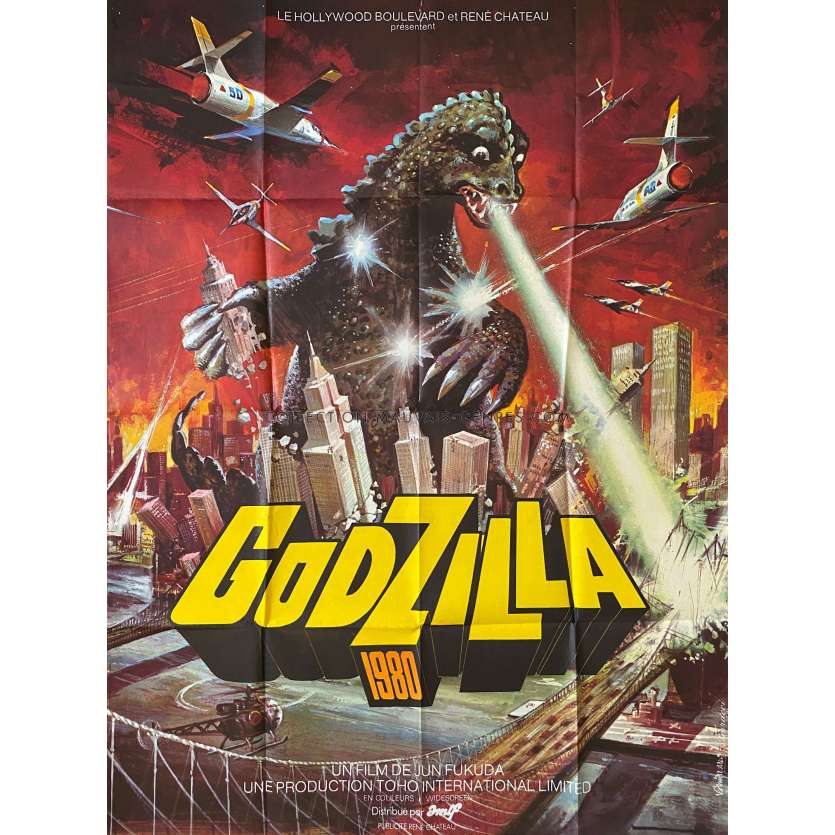GODZILLA 80 Affiche de film- 120x160 cm. - 1976 - Katsuhiko Sasaki, Jun Fukuda