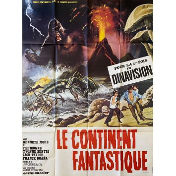 LE CONTINENT FANTASTIQUE Affiche de film- 120x160 cm. - 1977 - Kenneth More, Juan Piquer Simón