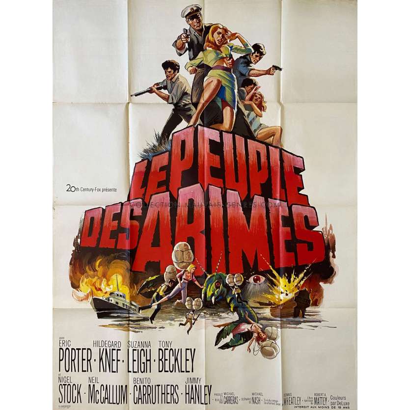 LE PEUPLE DES ABIMES Affiche de film- 120x160 cm. - 1968 - Eric Porter, Michael Carreras