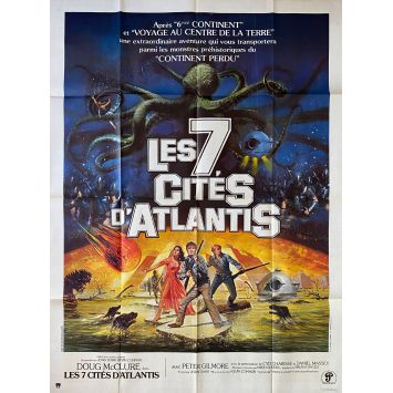 LES 7 CITES D'ATLANTIS Affiche de film- 120x160 cm. - 1978 - Doug McClure, Kevin Connor