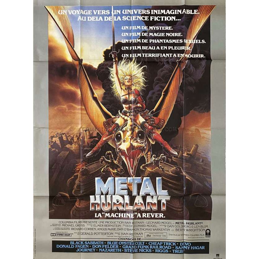 HEAVY METAL Movie Poster- 47x63 in. - 1981 - Gerald Potterton, John Candy
