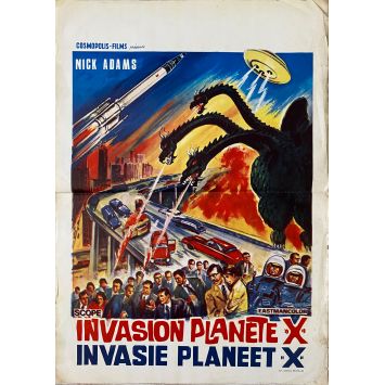 INVASION PLANETE X Affiche de film- 35x55 cm. - 1965 - Nick Adams, Ishiro Honda