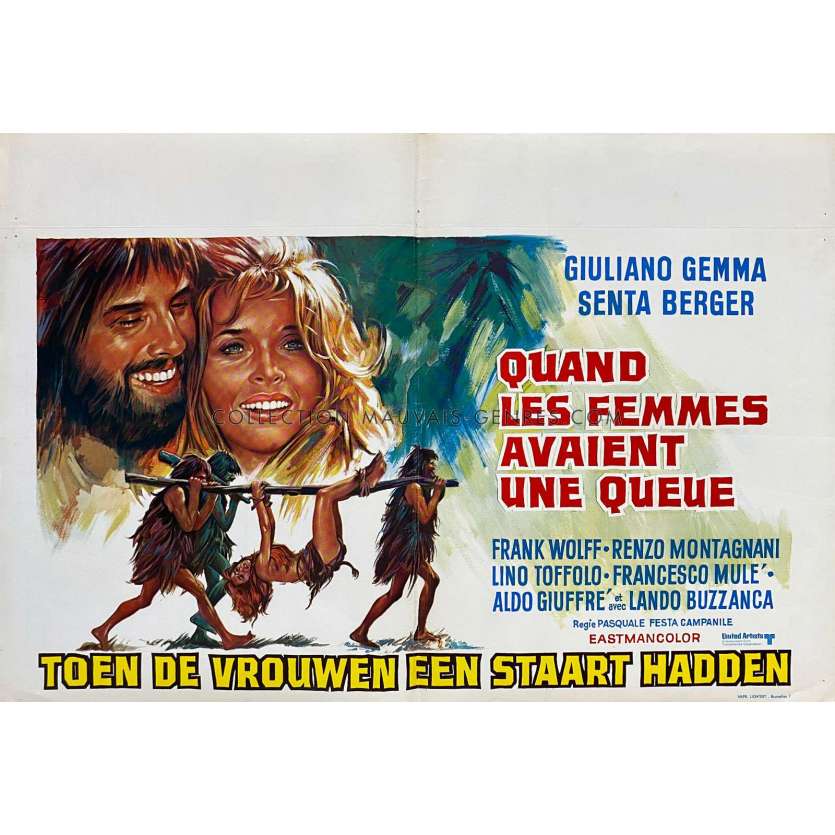 QUAND LES FEMMES AVAIENT UNE QUEUE Affiche de film- 35x55 cm. - 1970 - Senta Berger, Pasquale Festa Campanile