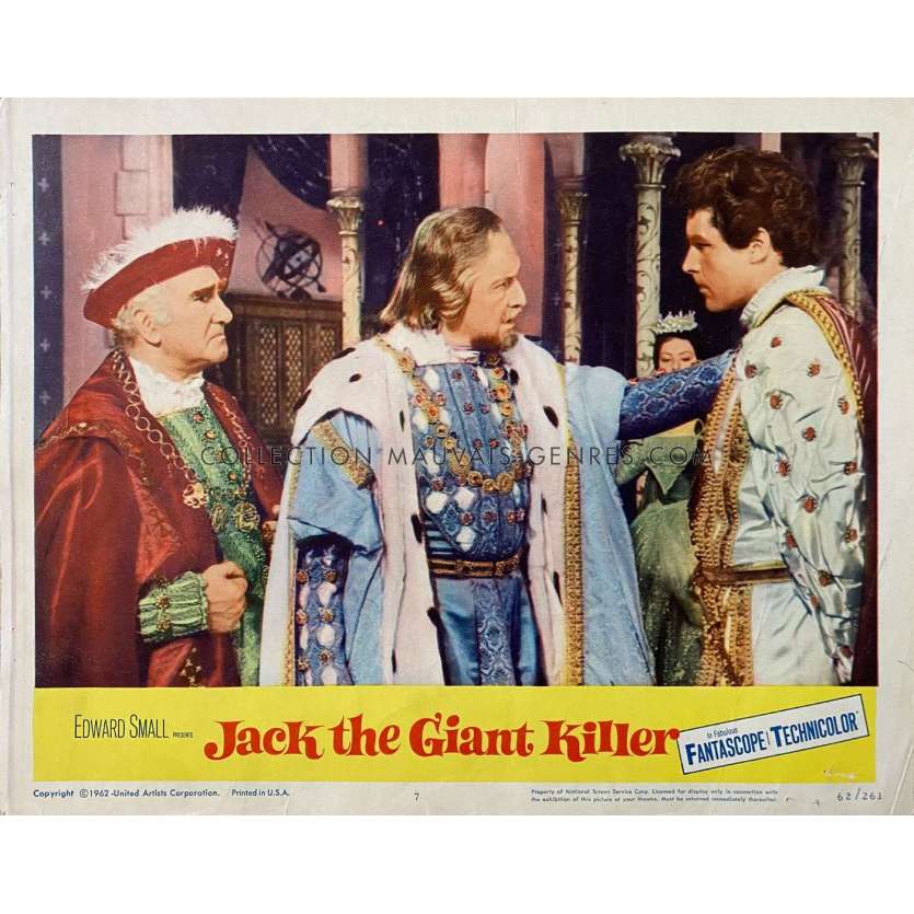 JACK THE GIANT KILLER Lobby Card N7 - 11x14 in. - 1962 - Nathan Juran, Kerwin Mathews