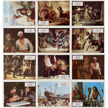 THE GOLDEN VOYAGE OF SINBAD Lobby Cards x12 - 10x12 in. - 1973 - Ray Harryhausen, Caroline Munro