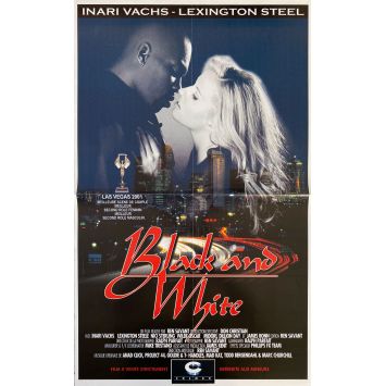 BLACK AND WHITE Affiche Vidéo XXX Colmax - 40x60 cm. - 2002 - Lexington Steel, Ren Savant